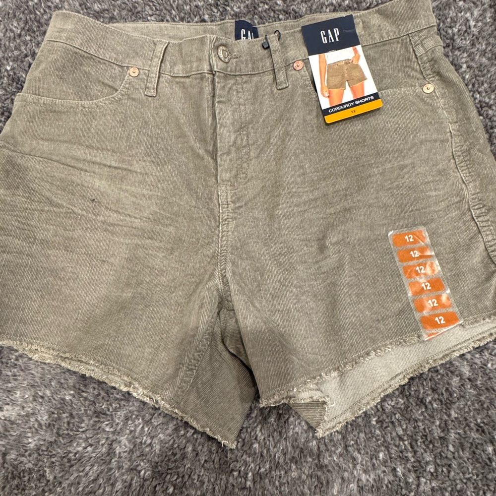 GAP Green Jean Shorts High-Waisted Casual